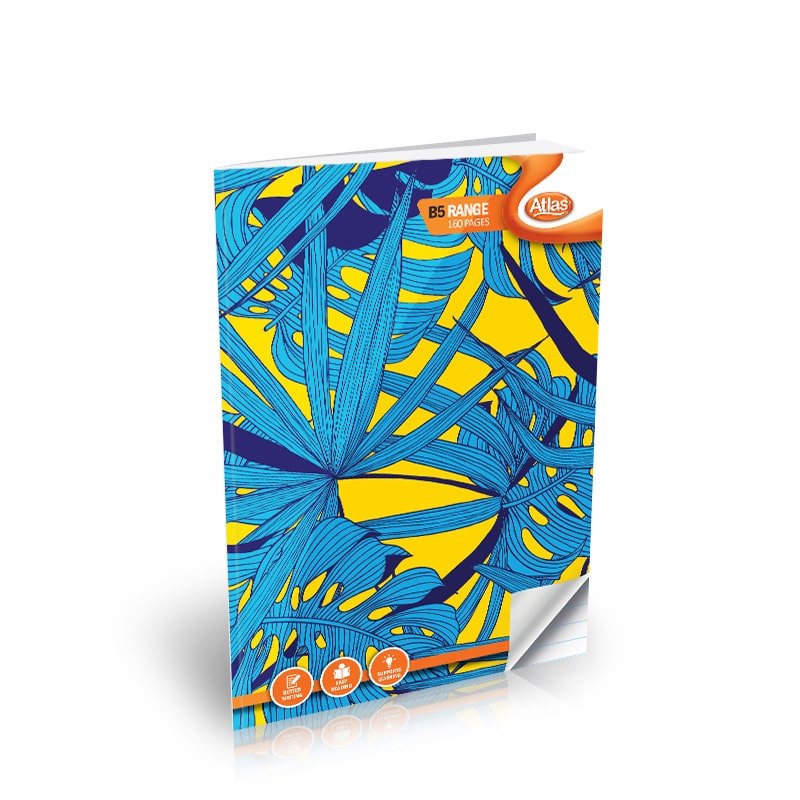 Atlas Single Rule B5 Range 200 Pages